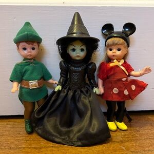 McDonald’s Madam Alexander Doll/Toys Disney Peter Pan & Minnie, Wicked Witch OZ